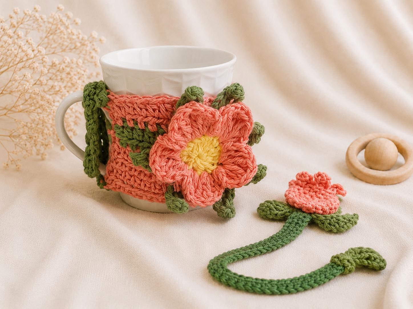 Handcrafted Crochet Flower Gift Basket
