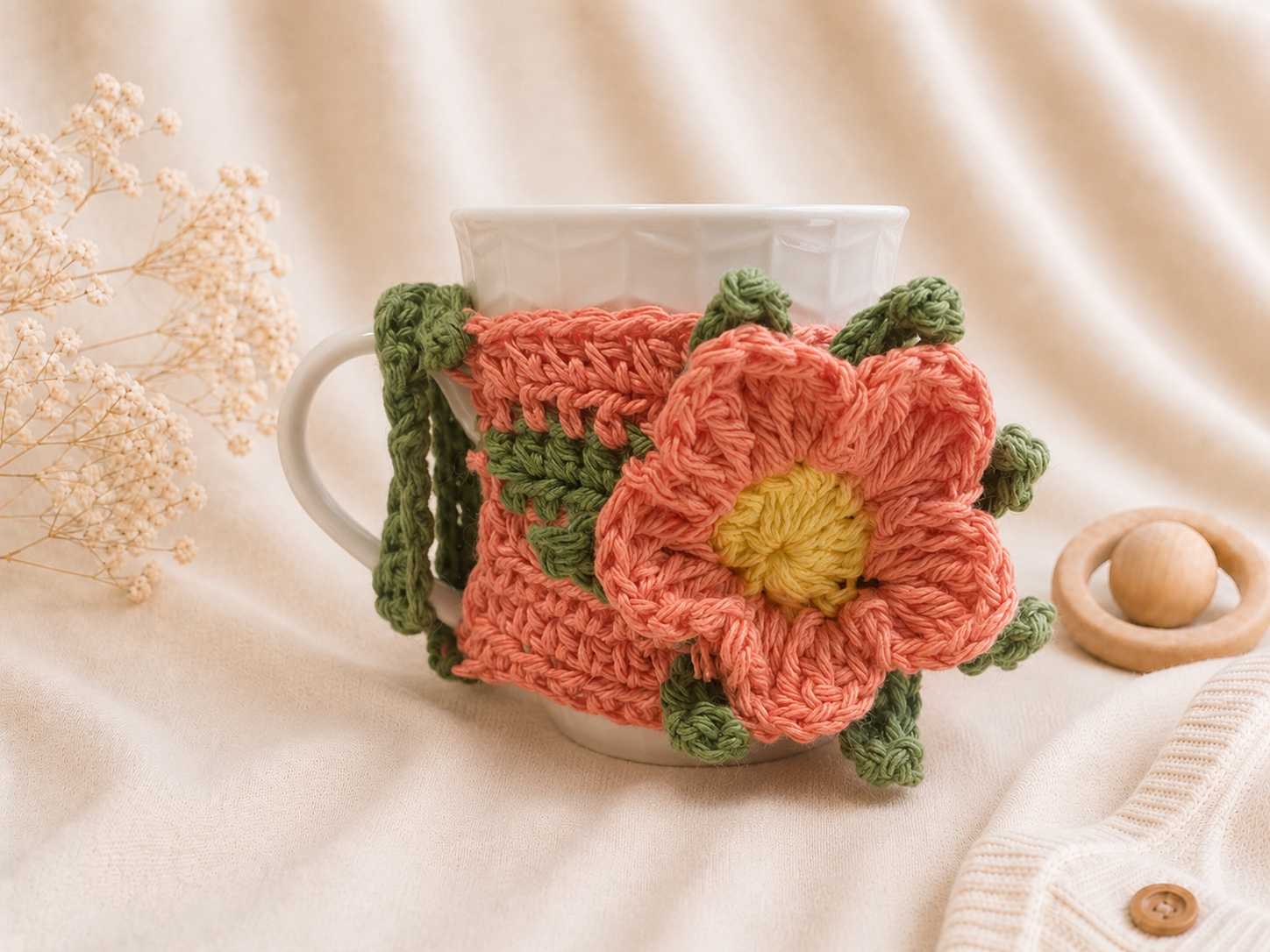 Handcrafted Crochet Flower Gift Basket