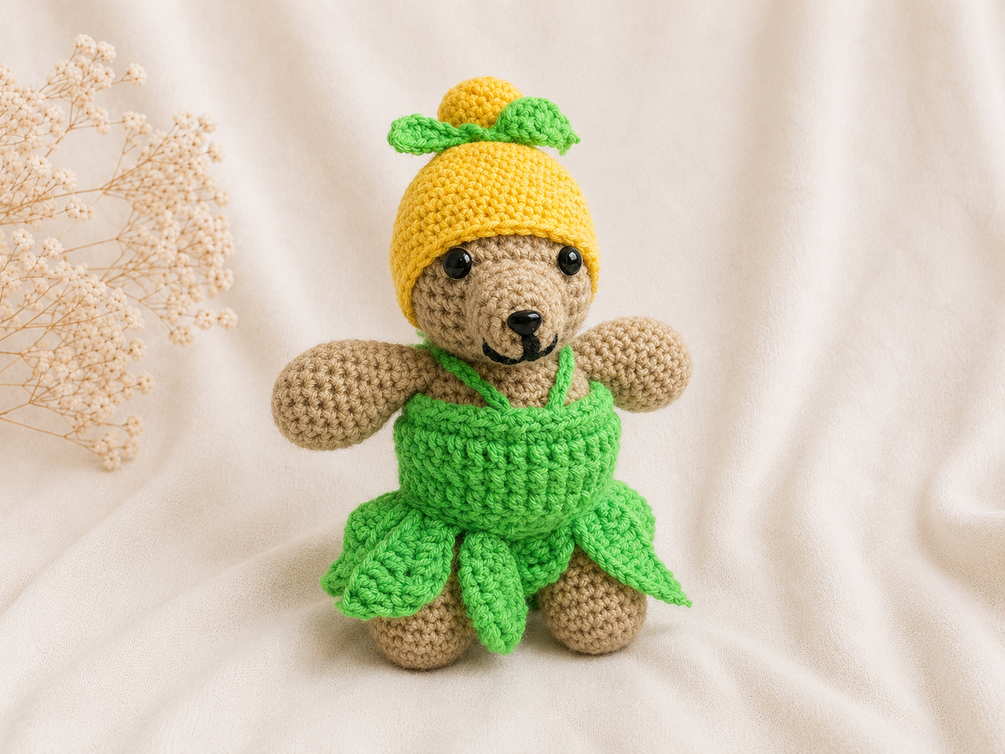Handcrafted Crochet Pixie Bear