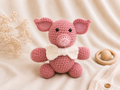 Handcrafted Crochet Pig
