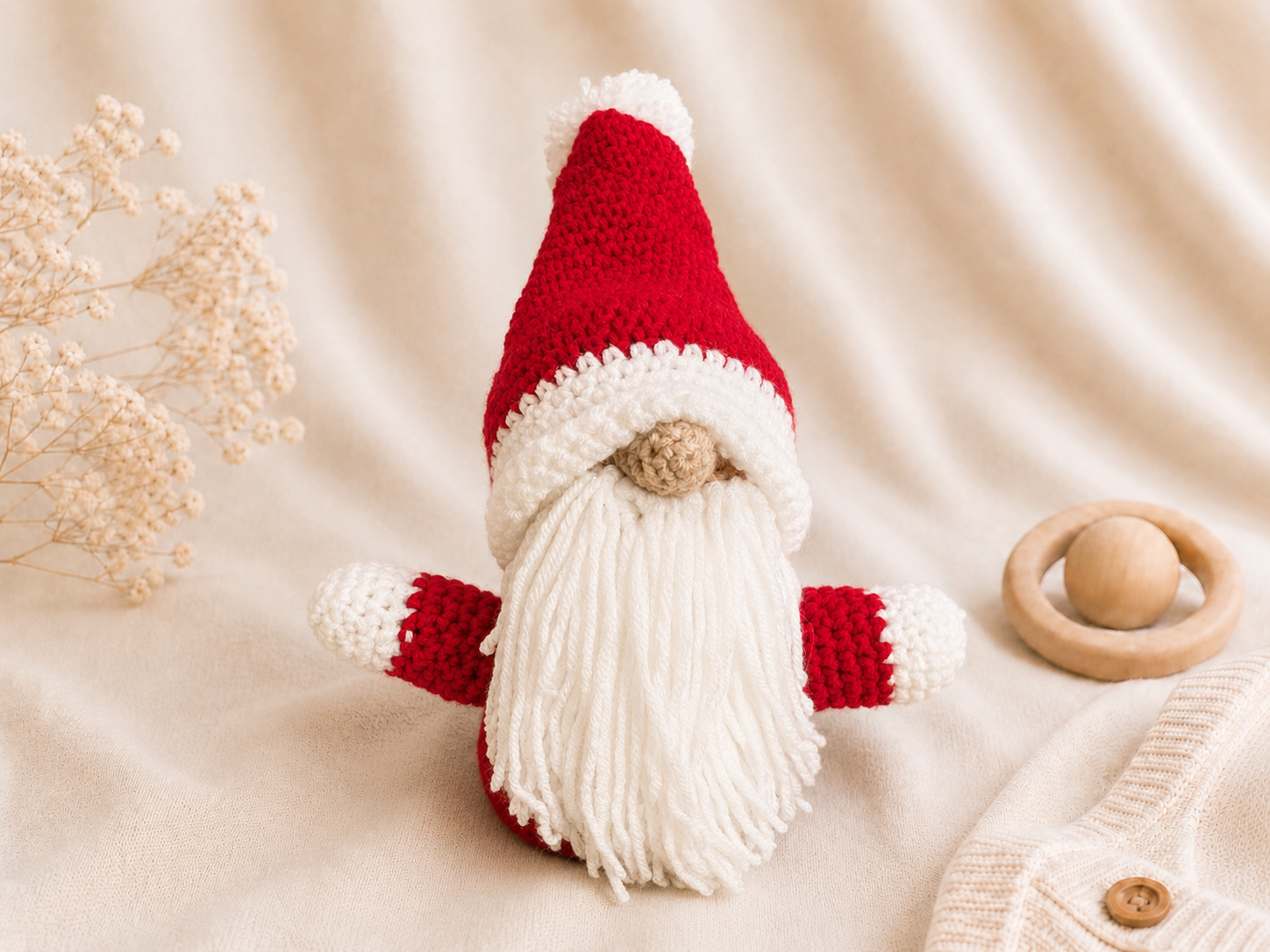 Handcrafted Crochet Christmas Gnome