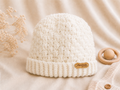 Handcrafted Crochet White Beanie
